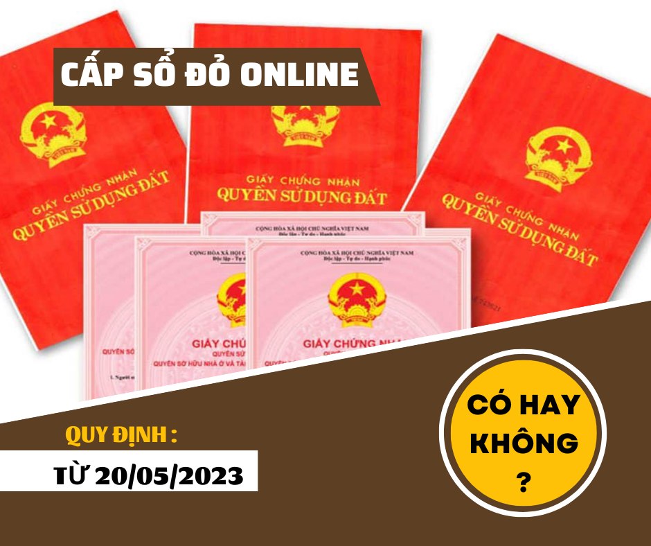 CẤP SỔ ĐỎ ONLINE