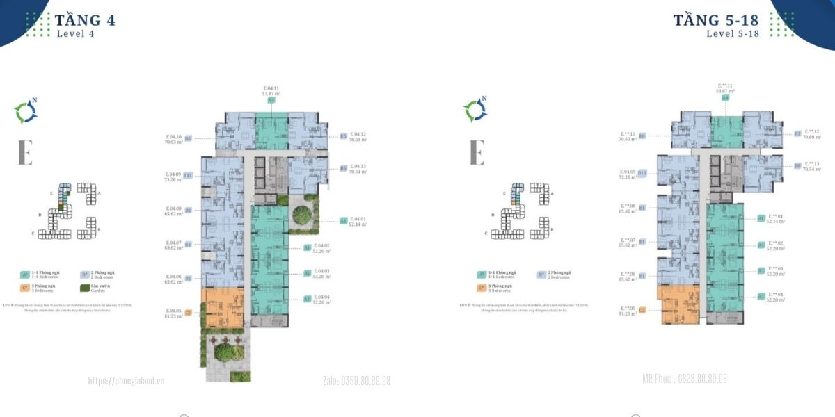 mặt bằng block E lovera vista