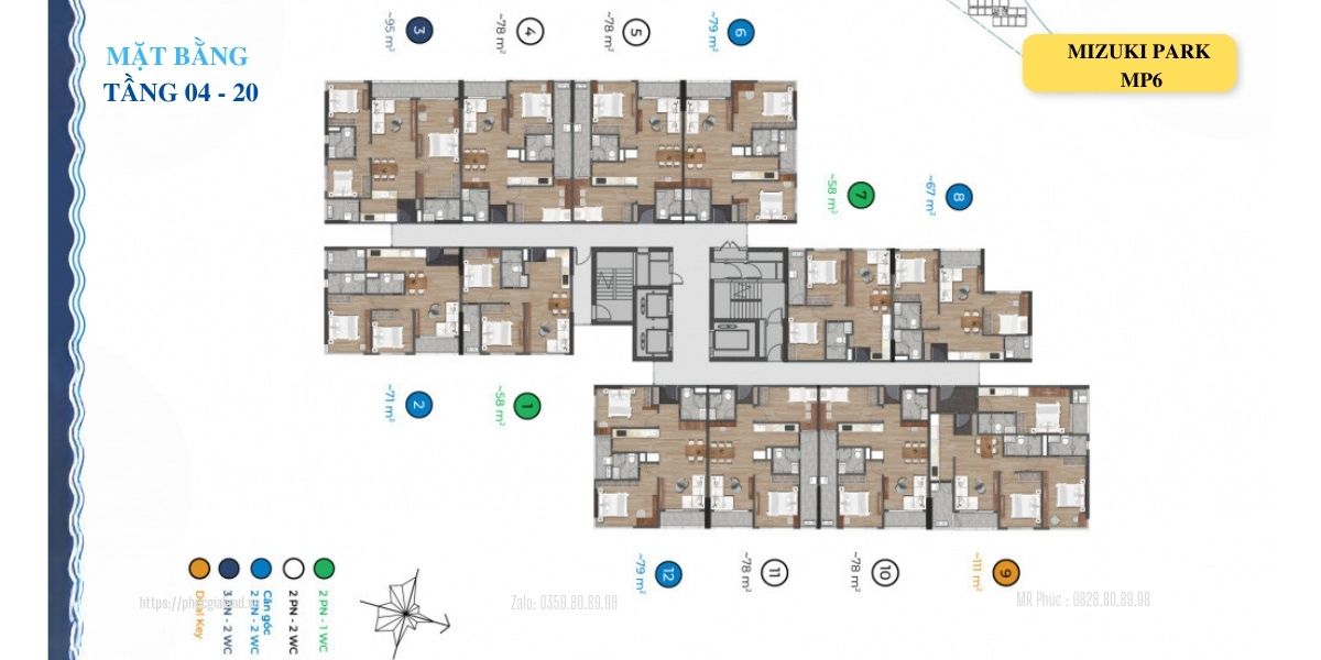 MẶT BẰNG MP6- TẦNG 04 - 20