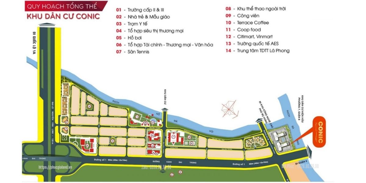 mặt bằng tổng thể 13b conic 