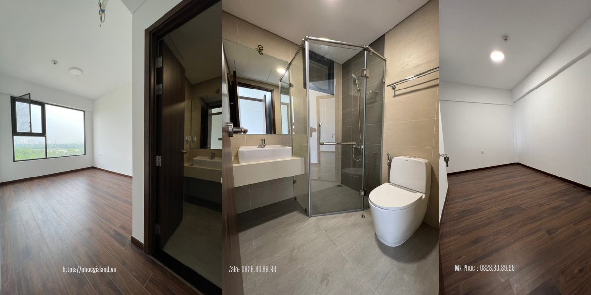 Thiết bị vệ sinh đầy đủ trong nhà vệ sinh của phòng Master và phòng khách