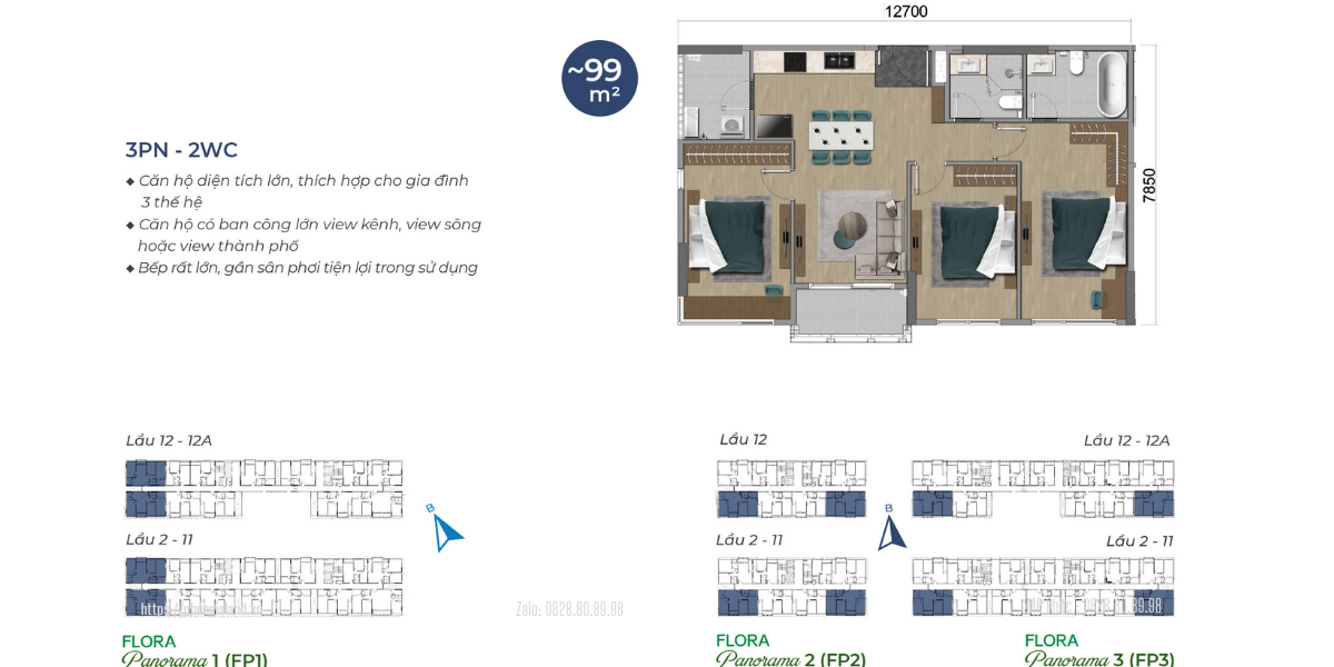 Thiết kế mặt bằng căn hộ layout